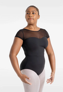 Collant Manga Curta - Meryl Mesh Yoke