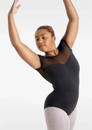 Collant Manga Curta - Meryl Mesh Yoke