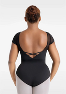 Collant Manga Curta - Meryl Mesh Yoke